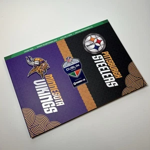 NFL Dublin Game 2025 Steelers vs Vikings Croke Park Game Day Program Ireland iii - Picture 1 of 15