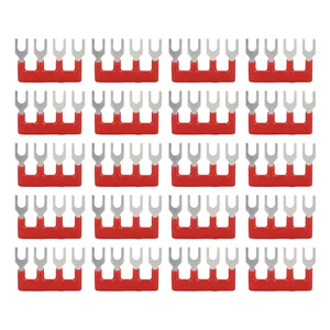 15 Pcs Jumper Block Terminal Strips, 100V 15A, Fork Type with PVC Shell, Cuttabl - Picture 1 of 12