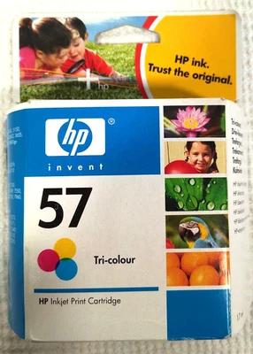 HP Ink Cartridge Invent 57 Tri Colour Unopened Expired 05/2007 - Image 1 of 4