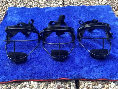 Three (3) Rip-It Defense Pro Black Adult Softball Mask - Image 1 of 4