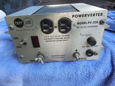 TRIPP LITE DC TO AC POWER INVERTER 115 VAC 12 VDC 550 WATTS PV-550 - Image 1 of 4