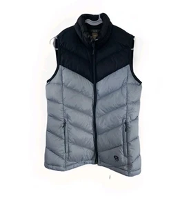 Vintage Mountain Hardwear blaue gefütterte Damen Weste Größe Medium Daunen Reißverschlusstaschen - Bild 1 von 5