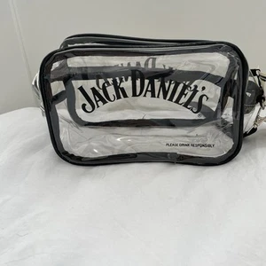 Bolso Jack Daniels Puerta Trasera Cremallera Transparente Cartera Estadio Juego Festival Coachella - Imagen 1 de 6
