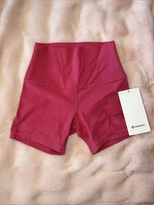 NEW Lululemon Align Shorts Women’s Size 4 High Rise Nulu 4” Pink W7BY6S Yoga - Picture 1 of 5