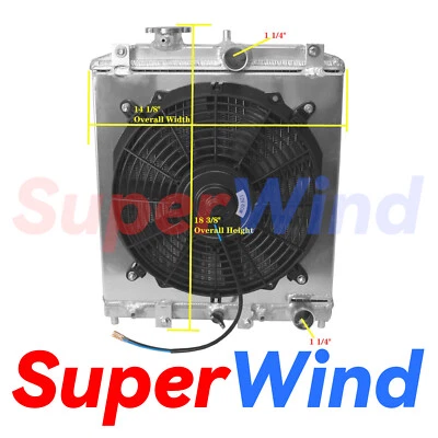 Kit SuperWind para radiador y cubierta y ventilador 1992-2000 Honda Civic AT refrigeración 1998 Foto 1 de 4