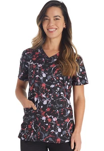 Drizzle Daze Dickies Scrubs EDS V Neck Top DK876 DZDZ - Picture 1 of 7