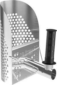 Stainless Steel Sand Scoop for Metal Detecting, Heavy Duty Shovel Sand Sifter fo - Picture 1 of 12