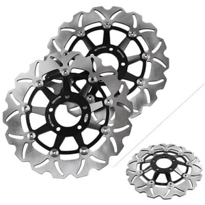 2x Brake Disc Rotors Fit SUZUKI GSF BANDIT 250 400 GS 400 GSX 1200 GS E /F 500 - Picture 1 of 11