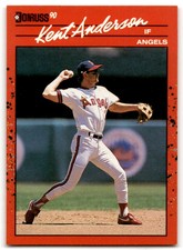 1990 DONRUSS KENT ANDERSON CALIFORNIA ANGELS #490