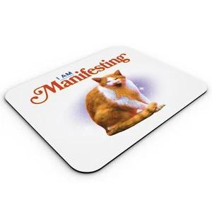 Tapis de Souris Manifesting Chat Retro Montage Art Blague Surrealisme Mignon - Photo 1/2