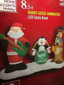 Banda de Santa Gigante inflable musical animada de 8,5' iluminada por aire - Imagen 1 de 2
