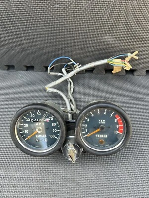 Yamaha 1972 Tachometer RT-1 360cc Enduro & DT-1 250cc Enduro  OEM with Key - Image 1 of 4