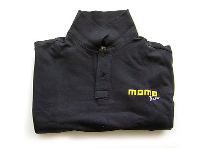 MOMO Tires Black POLO T-Shirt with front and back side LOGOS, XXL size - Image 1 of 3