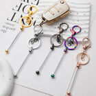 DIY Beaded Key Chain Beadable Handmade Keychains Bars Crafting Blanks Pendant h