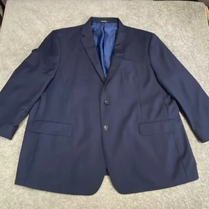 Giorgio Fiorelli Blazer Mens 52 R Blue Two Button Closure Pockets Lined Coat - Picture 1 of 12