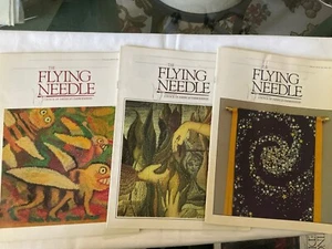 The Flying Needle Magazine Council Of American Embroiderers Lot Of 3 1990 Used - Imagen 1 de 10