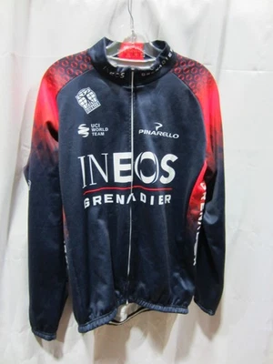 Camiseta deportiva térmica de ciclismo para hombre Ineos Grenadier manga larga cremallera completa 2XL Foto 1 de 4