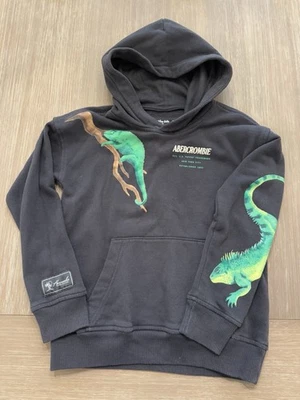 Sudadera con capucha y diseño de lagarto Abercrombie and Fitch para niños talla 7/8 Foto 1 de 4