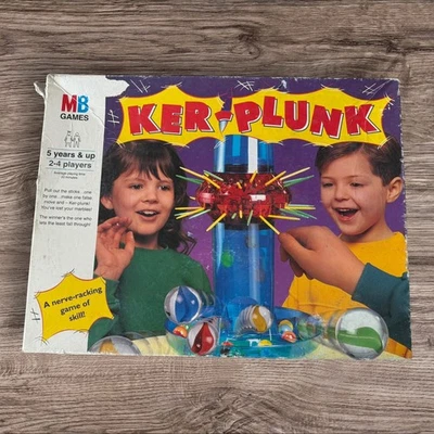 Vintage Kerplunk Ker-Plunk Board Game MB Games 1994 Fully complete - Image 1 of 4