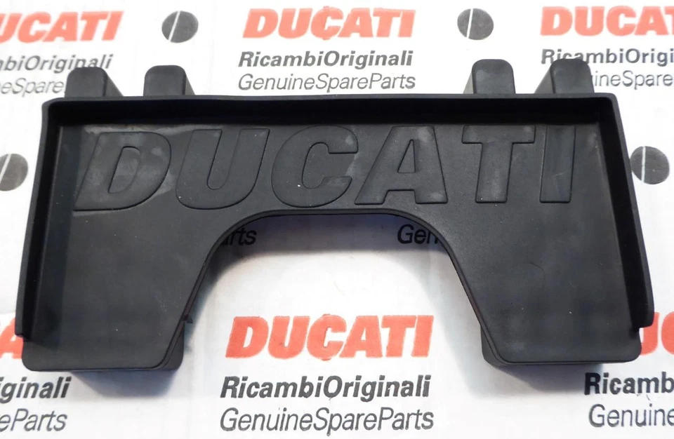 Ducati 848 1098 1198 2007-2013 cubierta de goma batería con logo 86610781A -N Foto 1 de 1