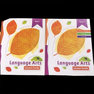 K 12 Language Arts Lesson Guides Book 1 And Book 2 - Image 1 of 4