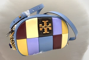UTH NWT  Tory Burch Kira Colorful Patchwork Quilted Leather Small Camera Bag - Picture 1 of 13
