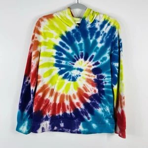 Lands End Niños Husky Talla XL 14H 16H Tie Dye Pullover Sudadera con Capucha Mezcla de Algodón - Imagen 1 de 5
