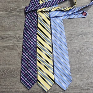 Konvolut 3 Vintage Chaps Herren Krawatten 100% Seide Top gebrauchter Zustand - Bild 1 von 10