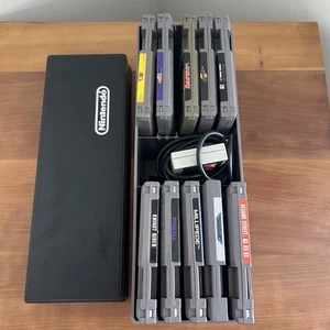 NES Game Bundle Lot UNTESTED 10 GAMES With Nintendo Box And 1 NES Controller - Picture 1 of 23