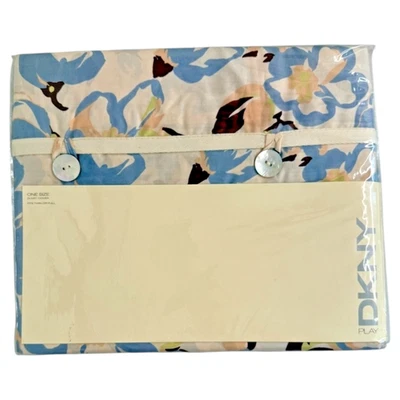 Funda nórdica DKNY completa doble talla única convertible flor de magnolia 86 x 86 nueva en paquete nueva Foto 1 de 4