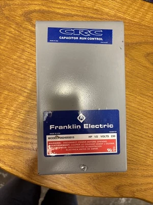 Franklin Electric CRC Condensador Funcionamiento Caja Control Modelo 2824055015 1/2 HP 230 Voltios Foto 1 de 4