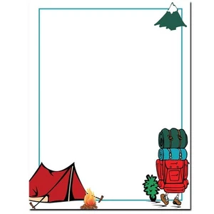 - Camping Trip Letterhead Laser & Inkjet Printer Paper 25 Sheets - Picture 1 of 1