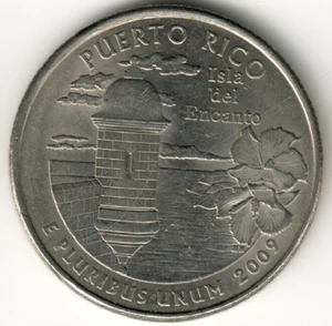 USA - 2009P - Washington ¼ Dollar - Puerto Rico - Low Mintage - #8927 - Picture 1 of 2