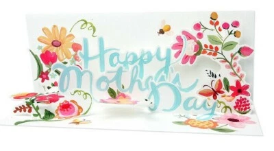 Pop-Up Panoramics Greeting Card - Floral Mother Day Words A218 Mother’s Day Card - Image 1 of 2