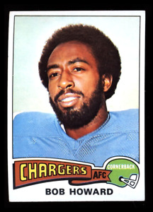 1975 TOPPS "BOB HOWARD" SAN DIEGO CHARGERS #37 NM-MT (COMBINED SHIP)