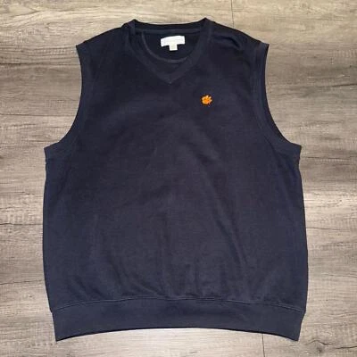 Cutter and Buck NCAA Clemson University Sweater Vest - Image 1 of 4