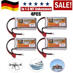 4 x 1500mAh 11,1V RC LiPo Batterie Lithium-Polymer-Batterie T-Stecker für RC Car - Bild 1 von 7