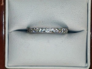 14 kt Weißgold Diamant Band 146433E - Bild 1 von 5