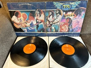 REO SPEEDWAGON Live You Get What You Play For 1977 Epic GF DBL LP PEG 34494 EXC- - Picture 1 of 1