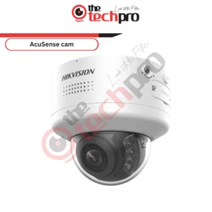 Telecamera di rete a cupola varifocale Hikvision 4 MP AcuSense PTRZ - Foto 1 di 2