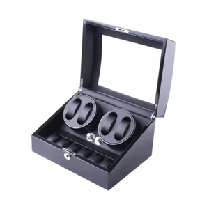 Automatic Rotation 4+6 Watch Winder Display Case Leather Storage Box Luxury Gift - Picture 1 of 17