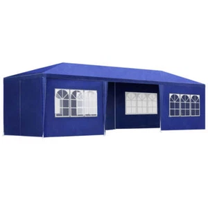 Instahut Gazebo Marquee 3x9 Wedding Party Tent Outdoor Camping Side Wall Blue - Picture 1 of 7