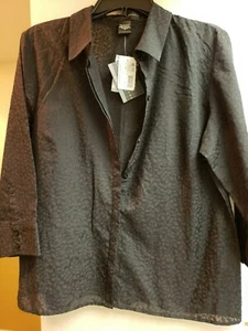 Geoffrey Beane Sport Damen 3/4 Ärmel leichte Bündchen Bluse, Größe 14, Neu mit Etikett - Bild 1 von 5