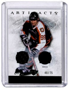 Wayne Gretzky 2012-13 Upper Deck Artifacts Jerseys Patch Emerald /75 (RBou) #98