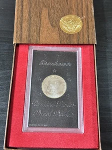 1972 S Eisenhower Ike 40% Silver Dollar Proof Coin US Mint Brown Box OGP - Picture 1 of 4