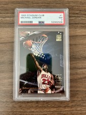 1993 Topps Stadium Club First 1st Day Issue Michael Jordan #1 PSA 7 