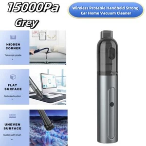 Aspiradora de mano inalámbrica inalámbrica 15000Pa mini portátil automática hogar gris - Imagen 1 de 5