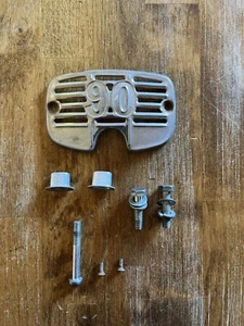 1967 Honda TRAIL 90 CT90 OEM Emblem Plate & Headlight Mount Front Badge Cover - Picture 1 of 2