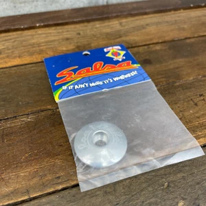 Salsa 1 1/8 Zoll Gewindeloses Headset Top Cap NOS 1999 Road Race MTB 90er Silber A3 - Bild 1 von 9