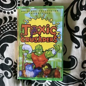 NEW Toxic Crusaders GREEN cassette OST TV Soundtrack Terror Vision Limited Club - Picture 1 of 3
